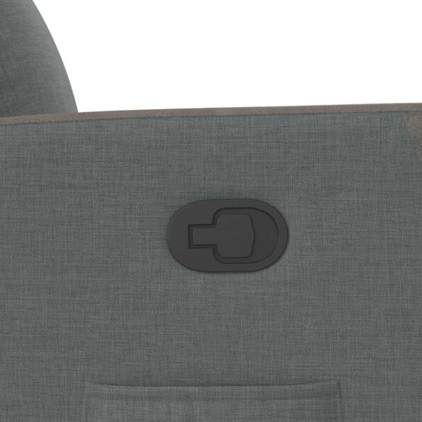 vidaXL Sklápacie kreslo tmavosivé látkové – Obrázok 8