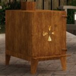 VidaXL kempingový varič 35x50x60 cm Corten Steel – Obrázok 4