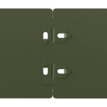 vidaXL Obruby trávnika 10 ks Olivová zelená Oceľ valcovaná za studena – Obrázok 7