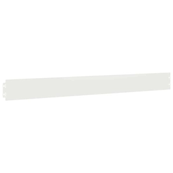 vidaXL Obruby trávnika 50 ks Biela 10x103 cm Oceľ valcovaná za studena – Obrázok 4