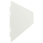 vidaXL Obruby trávnika 50 ks Biela 10x103 cm Oceľ valcovaná za studena – Obrázok 5