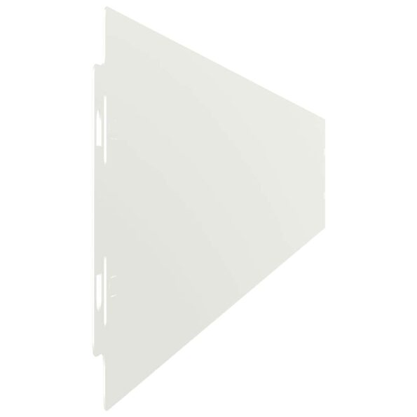 vidaXL Obruby trávnika 50 ks Biela 10x103 cm Oceľ valcovaná za studena – Obrázok 5