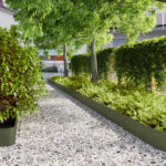 vidaXL obruby trávnika 30 ks olivovo zelená oceľ valcovaná za studena