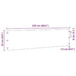 vidaXL Obruby trávnika 10 ks Biela 35x103 cm Oceľ valcovaná za studena – Obrázok 9