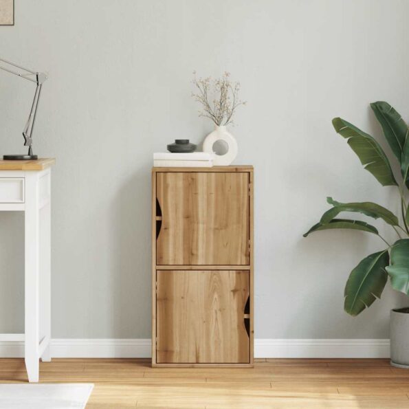 VidaXL Bočná skrinka "ODDA" 40x24x79 cm masívna borovica – Obrázok 3