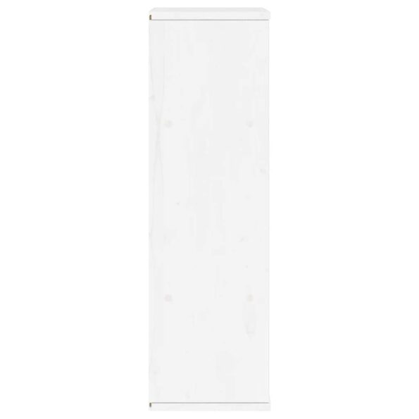 vidaXL bočná skrinka so zásuvkou ODDA biela 40x24x79 cm masív borovica – Obrázok 7