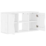 VidaXL TV skrinka “ODDA” Biela 79x24x40 cm masívna borovica – Obrázok 5