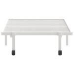 VidaXL Rám postele bez matraca Skladací Biela 90x190 cm Oceľ – Obrázok 6
