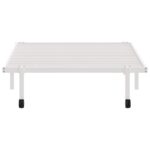 VidaXL Rám postele bez matraca Skladací Biela 107x203 cm Oceľ – Obrázok 6