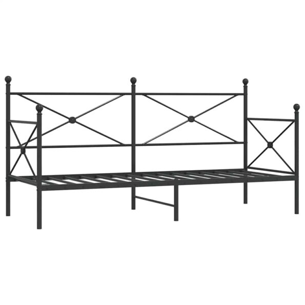 VXL8721158660404_a_en_hd_1.jpg vidaXL Denná posteľ bez matraca Čierna 80x200 cm Oceľ – Obrázok 2
