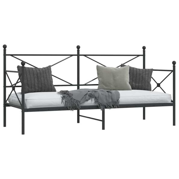 VXL8721158660404_g_en_hd_2.jpg vidaXL Denná posteľ bez matraca Čierna 80x200 cm Oceľ – Obrázok 4
