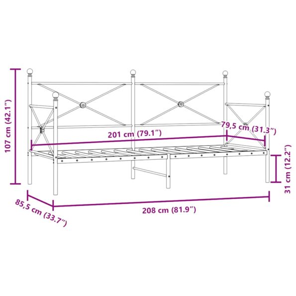 VXL8721158660404_g_en_hd_9.jpg vidaXL Denná posteľ bez matraca Čierna 80x200 cm Oceľ – Obrázok 11