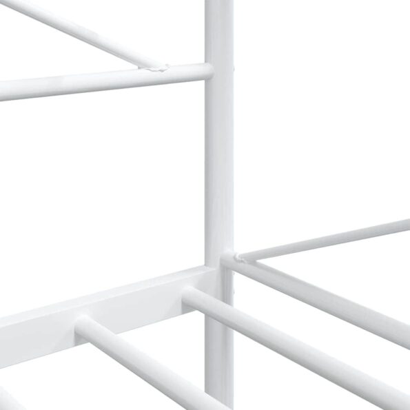 VidaXL Denná posteľ bez matraca Biela 100x200 cm Oceľ – Obrázok 10