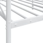VidaXL Denná posteľ bez matraca Biela 107x203 cm Oceľ – Obrázok 9