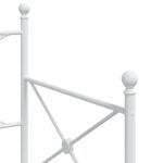 vidaXL Váľanda s kolieskom bez matraca Biela 90x190 cm Oceľ – Obrázok 10