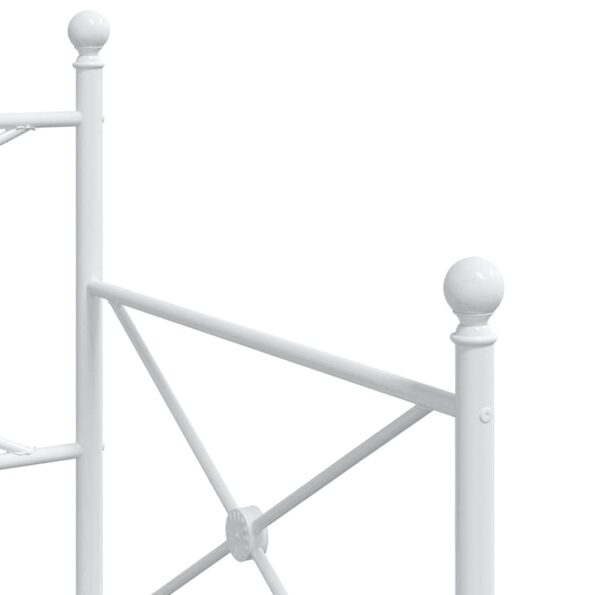 vidaXL Váľanda s kolieskom bez matraca Biela 90x190 cm Oceľ – Obrázok 10