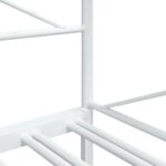 vidaXL Váľanda s kolieskom bez matraca Biela 107x203 cm Oceľ – Obrázok 12