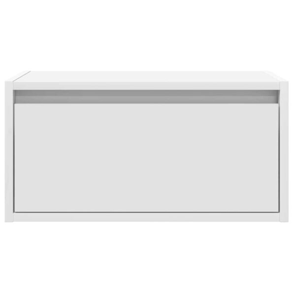 vidaXL Nástenné nočné skrinky s LED osvetlením 2 ks biele – Obrázok 7