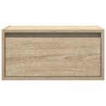 vidaXL Nástenná nočná skrinka s LED osvetlením dub sonoma – Obrázok 7