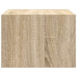 vidaXL Nástenná nočná skrinka s LED osvetlením dub sonoma – Obrázok 8