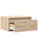 vidaXL Nástenná nočná skrinka s LED osvetlením dub sonoma – Obrázok 10