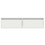 vidaXL TV skrinka s LED svetlami, biela 100X35,5x25 cm – Obrázok 7