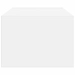 vidaXL TV skrinka s LED svetlami, biela 100X35,5x25 cm – Obrázok 8