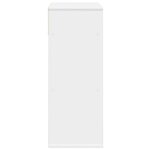 vidaXL Knižnica biela 66x31x80 cm kompozitné drevo – Obrázok 5