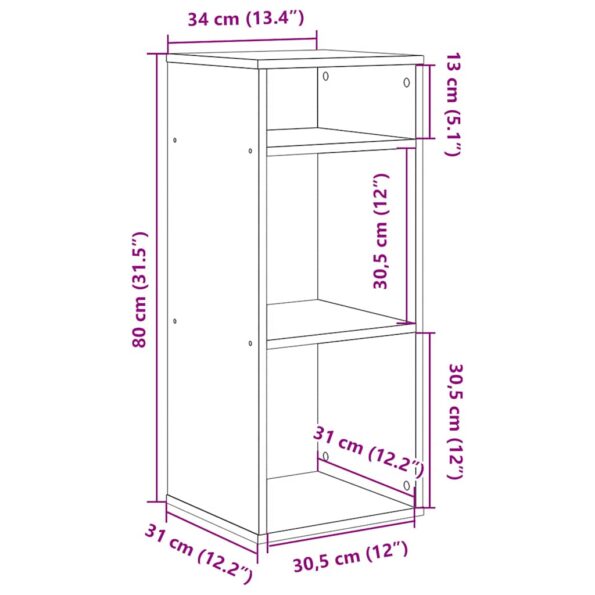 VXL8721158664020_g_en_hd_7.jpg vidaXL Knižnica čierna 34x31x80 cm kompozitné drevo – Obrázok 9