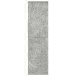 vidaXL Knižnica betónová sivá 34x31x112 cm kompozitné drevo – Obrázok 5