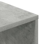 vidaXL Knižnica betónová sivá 34x31x112 cm kompozitné drevo – Obrázok 7