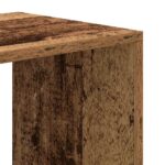 vidaXL Knižnica staré drevo 66x31x112 cm kompozitné drevo – Obrázok 7