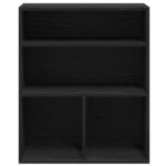 vidaXL Knižnica čierna 60x30x71,5 cm kompozitné drevo – Obrázok 4