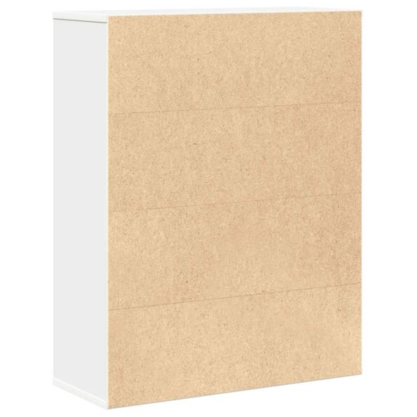 VidaXL Knižnica Biela 60x24x76,5 cm Konštrukcia dreva – Obrázok 7