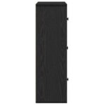 vidaXL Knižnica čierny dub 60x24x76,5 cm kompozitné drevo – Obrázok 6
