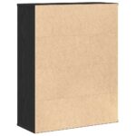 vidaXL Knižnica čierny dub 60x24x76,5 cm kompozitné drevo – Obrázok 7