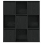 vidaXL Knižnica čierny dub 89x24x101,5 cm kompozitné drevo – Obrázok 4