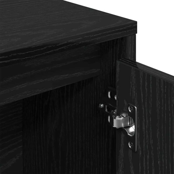 vidaXL Knižnica čierny dub 89x24x101,5 cm kompozitné drevo – Obrázok 8