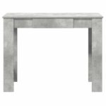 vidaXL Stôl betónovosivý 100x45x75 cm spracované drevo – Obrázok 4