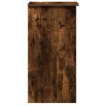 vidaXL Stôl s policami Dub dymový 84x40x78 cm Upravené drevo – Obrázok 6