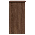 vidaXL Stôl s policami Dub hnedý 84x40x78 cm Konštruktérske drevo – Obrázok 6