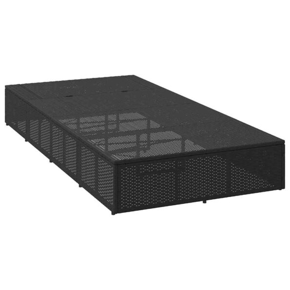 vidaXL solárium s plávajúcim vankúšom čierny polyratan – Obrázok 6