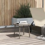 vidaXL Záhradný konferenčný stolík Obdĺžnikový šedý 40x40x37 cm – Obrázok 3