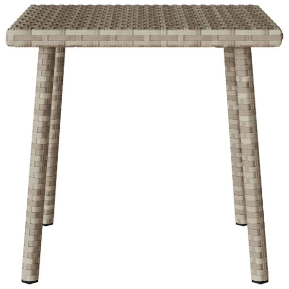 vidaXL záhradný konferenčný stolík obdĺžnikový svetlosivý 40x40x37 cm – Obrázok 5