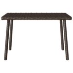 vidaXL záhradný konferenčný stolík obdĺžnikový hnedý 60x40x37 cm – Obrázok 4