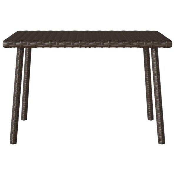 vidaXL záhradný konferenčný stolík obdĺžnikový hnedý 60x40x37 cm – Obrázok 4