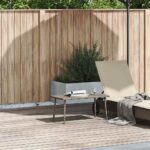 vidaXL Záhradný konferenčný stolík Obdĺžnikový šedý 80x40x37 cm – Obrázok 2