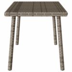 vidaXL Záhradný konferenčný stolík Obdĺžnikový šedý 80x40x37 cm – Obrázok 5
