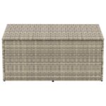 vidaXL záhradný úložný box svetlosivý 110x50x58 cm polyratan – Obrázok 4