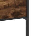 vidaXL Kovový posteľný rám bez matraca dymový dub 160x200 cm – Obrázok 10